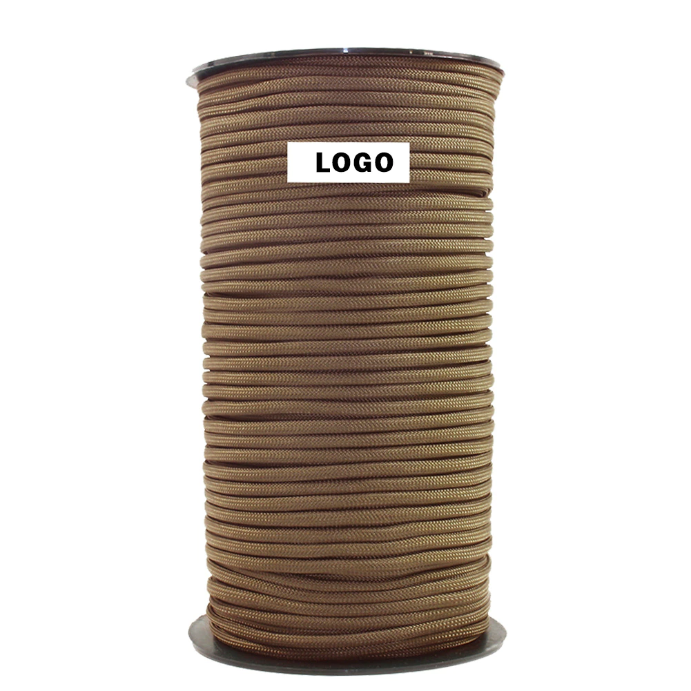 Cheap Goat Tents 100M 7 Strand 550 Paracord Rope 4mm Outdoor Camping Survival Equipment Parachute Cord Umbrella Tent Lanyard Hiking Accessories Paracord 